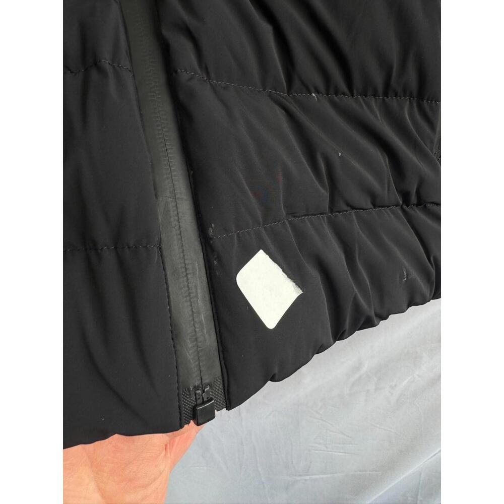 Mackage BlackNylon Ocean Mixed Media Jacket Size M with Stains - Picture 7 of 8